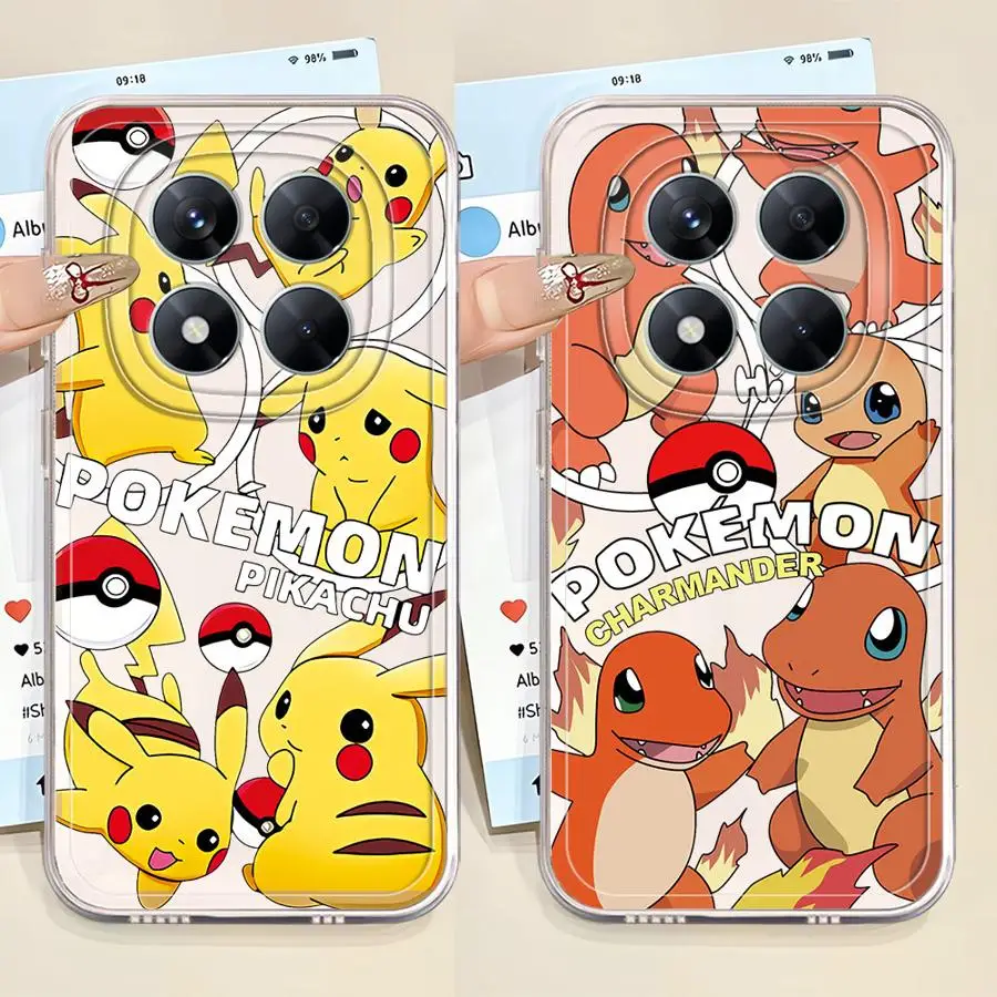 Pokemon Charmander Phone Case for Xiaomi Poco X4 GT X3 NFC X5 X4 M3 X3 Pro Clear Cover #1