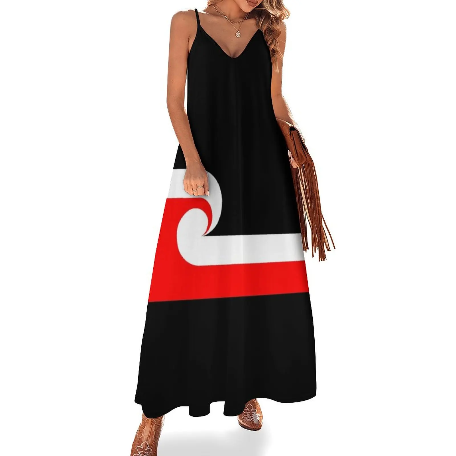 

Maori Flag Sleeveless Dress evening dress ladies dresses korean style Dress
