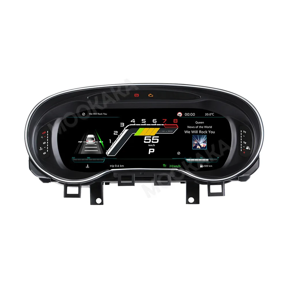 10.25 Inch LCD Digital Instrument Virtual Cockpit For VW Golf 6 2010-2012 Dashboard Instrument Multifunctional Speedmeter