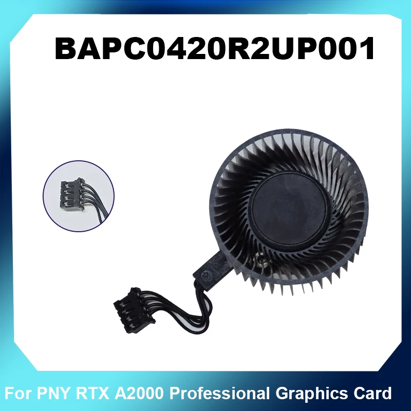 BAPC0420R2UP001 Blower Fan DC12V 0.6A PWM For PNY RTX A2000 Professional Graphics Card Replacement Fan