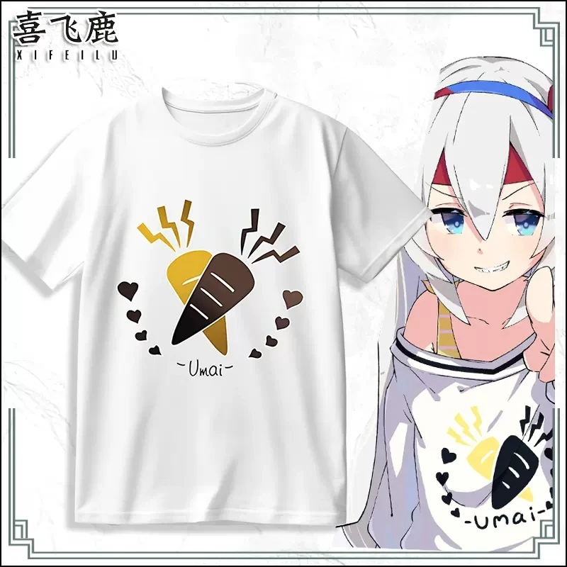 Anime Umamusume: Pretty Derby Tamamo Cross T-shirt Short Sleeve Cosplay Costume Fashion Casual Loose Tee Tops