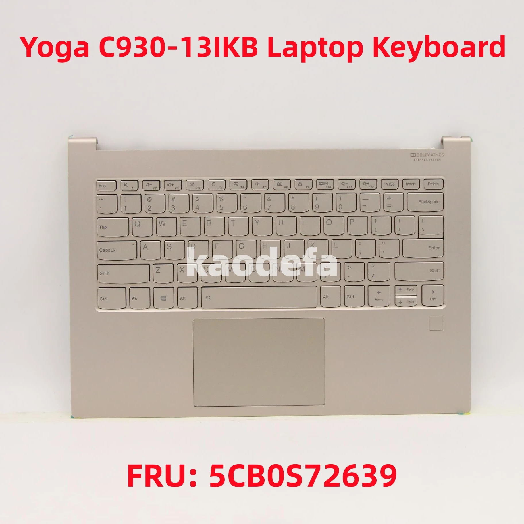 

For Lenovo Yoga C930-13IKB Laptop Keyboard FRU: 5CB0S72639