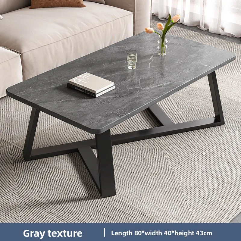 

Living room simple modern office sofa home light luxury simple business reception small apartment rock color coffee table