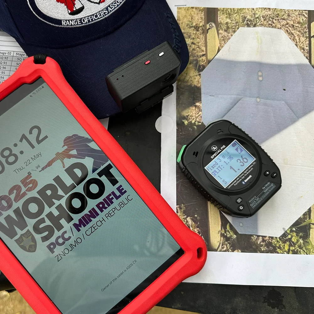 IPSC Official Certified Shot Timer-Rechargeable ,Multilingual for IPSC,USPSA,IDPA Competitions Special Pie M1A2+