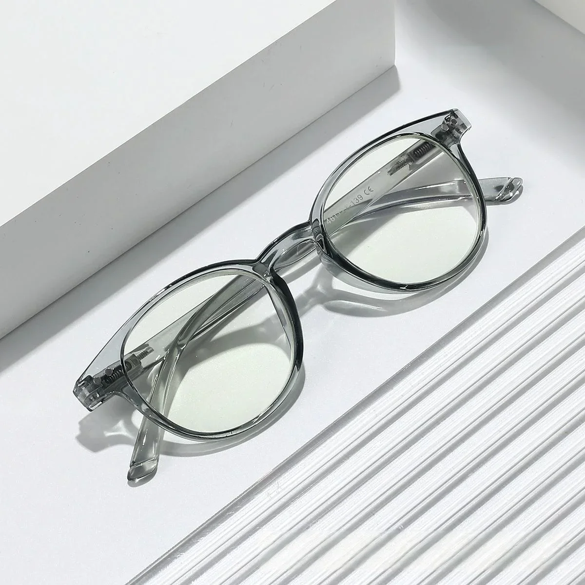 Spring leg anti-blue light glasses frame rice nails high-end magnifying glass reading glasses DS-201889