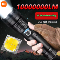 Xiaomi High Power Rechargeable LED Tactical Flashlight Aluminum Alloy Telescopic Zoom Torch Lamp for Outdoor Camping Fishing New