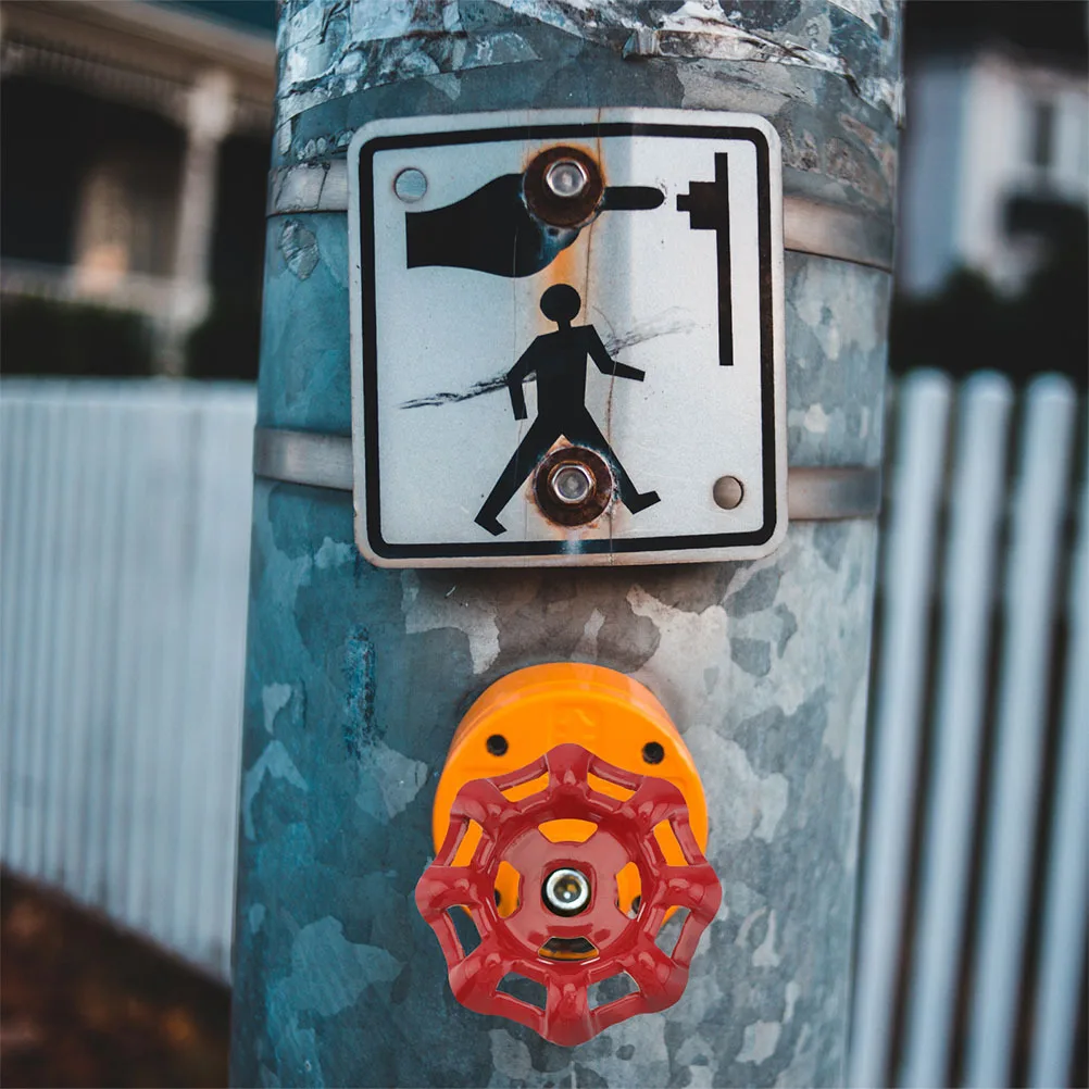 

12Pcs Red Cast Iron Gate Valve Handles Metal Shutoff Hand Wheels for Water Systems Reliable Sealing Long Service Life