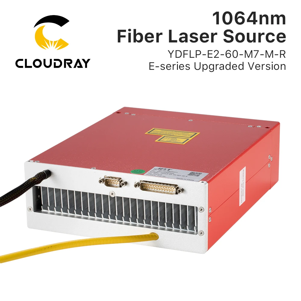 Cloudray 60W JPT MOPA Laser Source YDFLP-E2-60-M7-M-R Fiber Laser With Red Dot for Fiber Laser Machine Color Marking