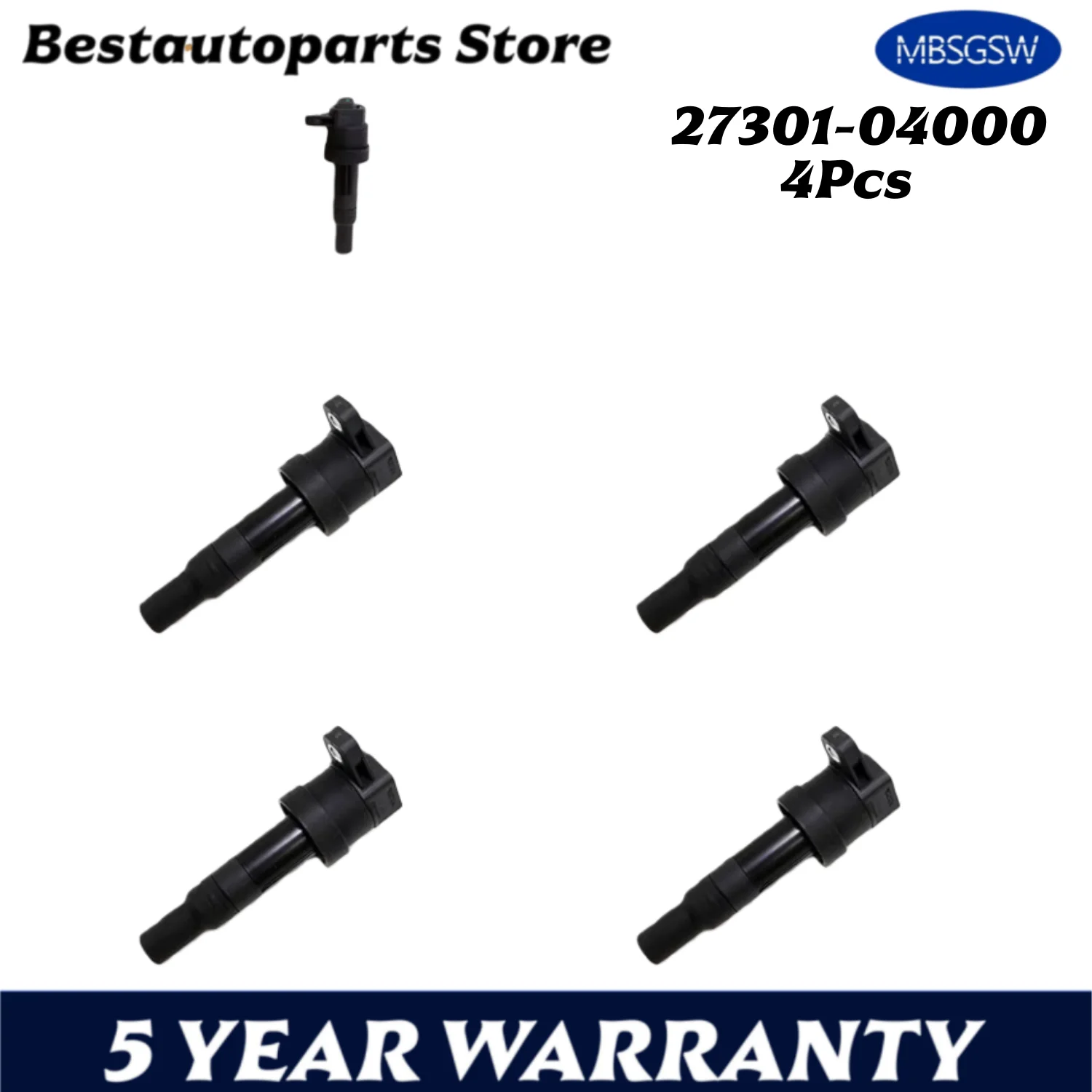 

4 шт. 2730104000 27301-04000 катушка зажигания для Hyundai I10 для Kia Rio III Picanto 1.0L 1.2L 1.25L 27301 04000