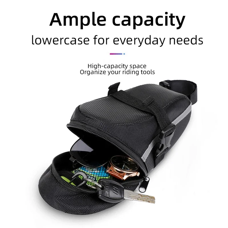 Mountain Bike Water Proof Saddle Bag Tail Bag Bicycle Riding Universal Tail Bag Outdoor Cycling Supplies Bicycle Accessories image 2