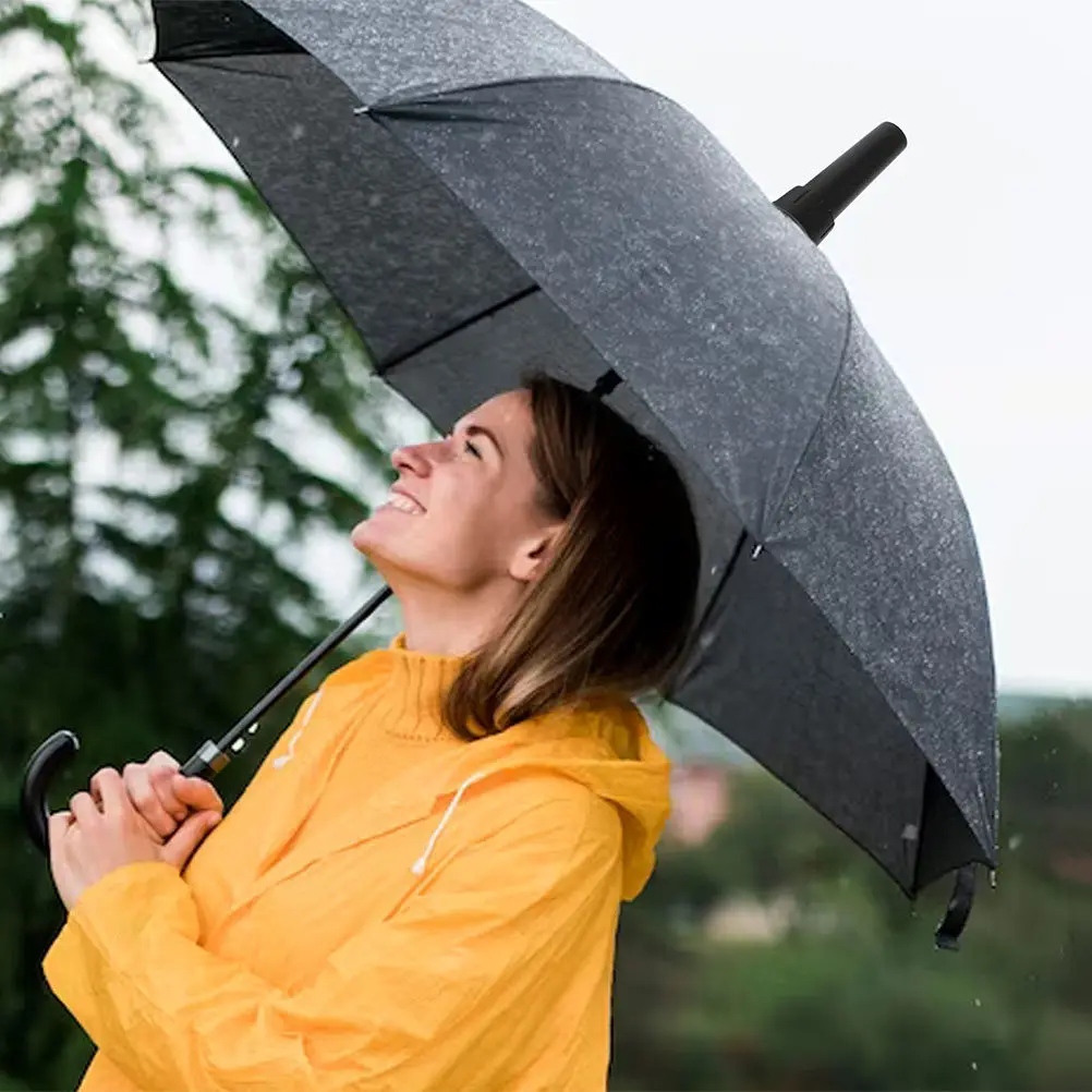 Long Handle Umbrella Top Cap Replacement Waterproof Rubber Material Easy Installation Umbrella Tip Protector Outdoor Rain