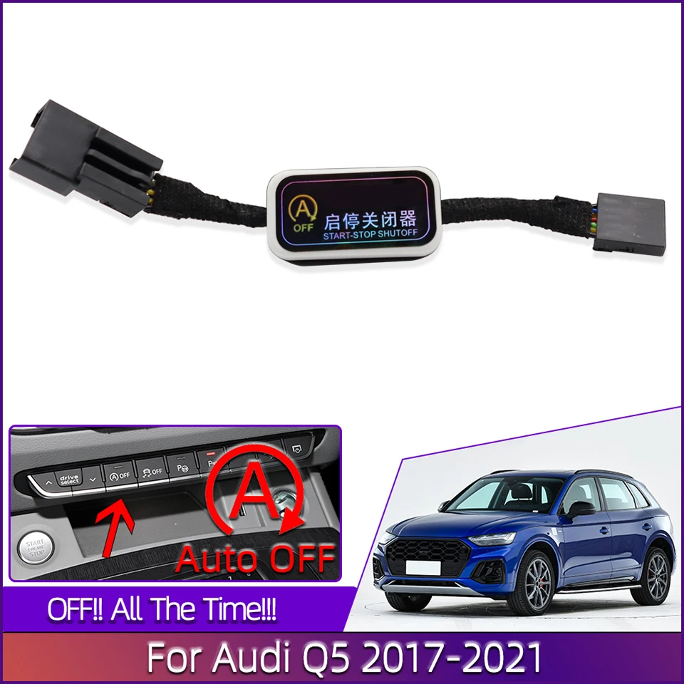 

For Audi Q5 FY 2017-2021 Automatically Stop Start System Off Adaptor Plug Cable Closer Canceller Eliminator Device Plug And Play