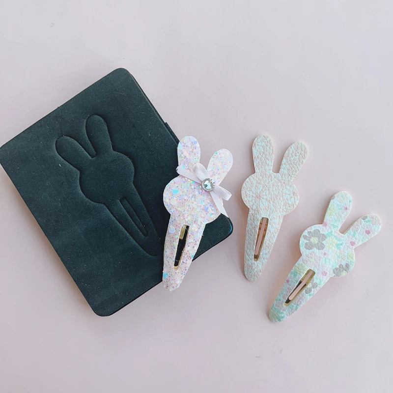 New Rainbow Rabbit Shape Snap Clip Wooden Cutting Die for DIY kid's hairclips, decoration, stationery, homedeco, crafts