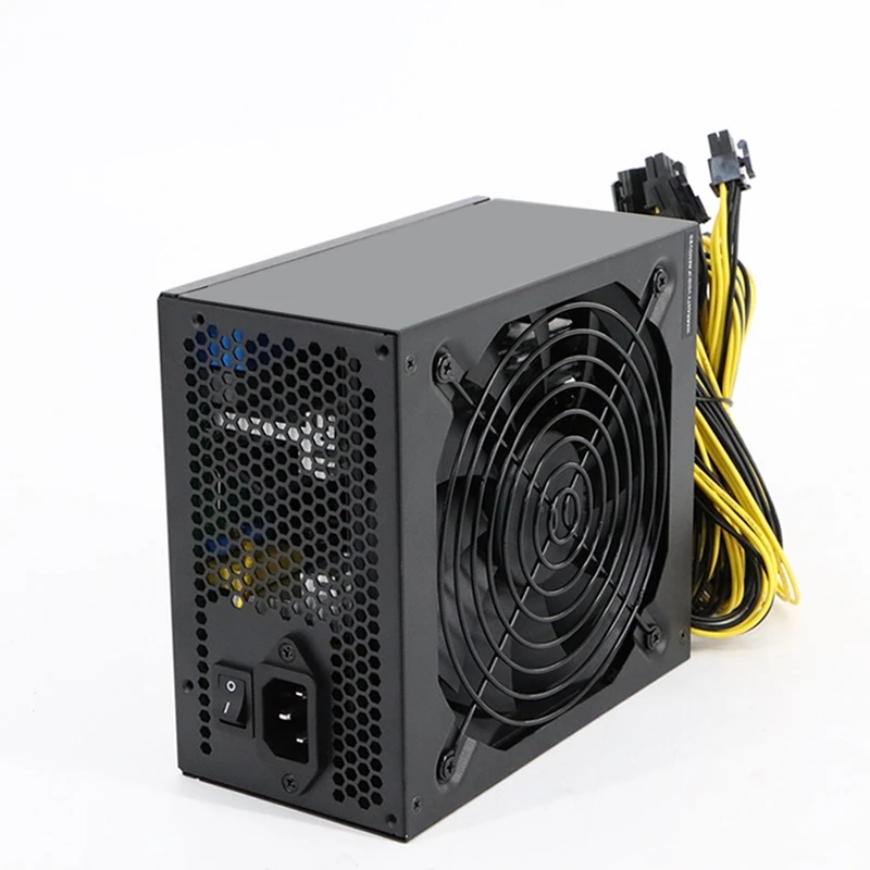 ビットコインマイニング用電源,6ピンポート,180v-264v,2000w,EUプラグ