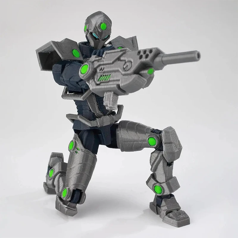 3d Printed Articulated Action Figure Jointed Model Kit Assembled Superhero Figurine For Tabletop Games Decor & Collectible Gifts view 4
