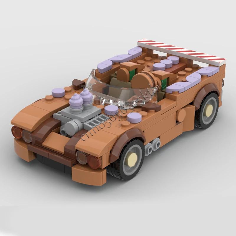 243 قطعة MOC تخصيص الزنجبيل الإبداعية سريعة سيارة رياضية بنة نموذج الأطفال لتقوم بها بنفسك الجمعية مجموعة لعبة هدايا عيد الميلاد #2