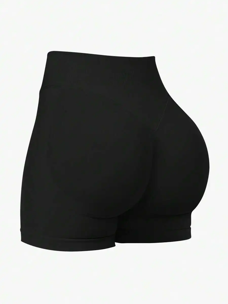 High Waist Slimming Shorts, Hidden Lift Skinny Shorts, Cycling Shorts, Curve Fit view 3