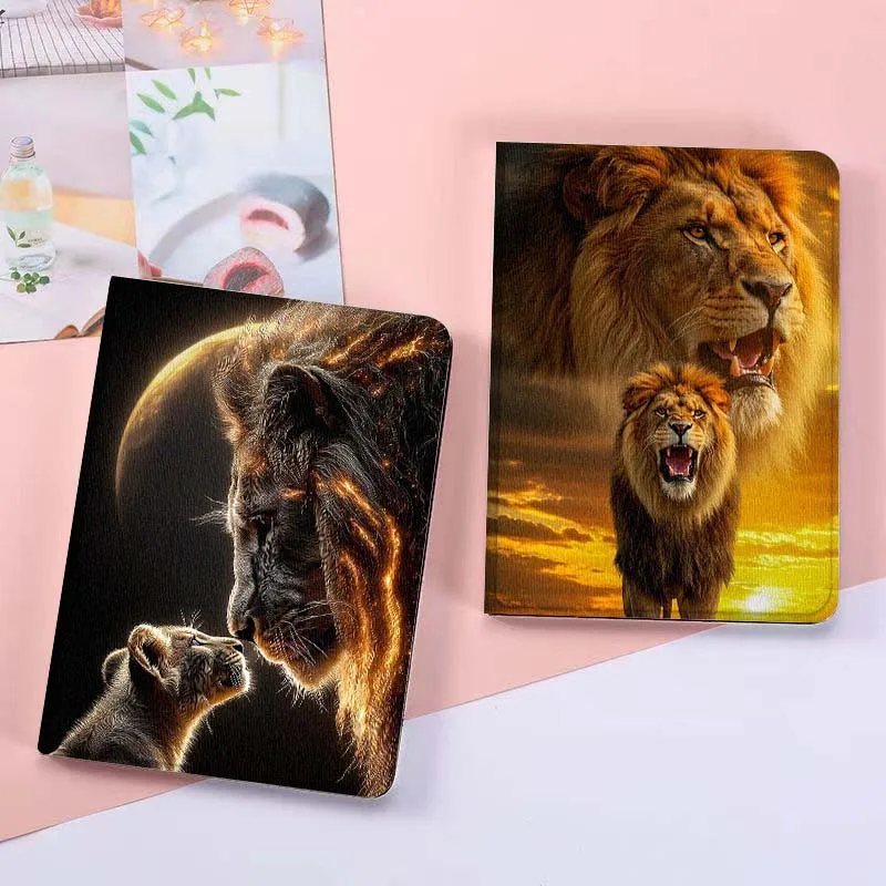 

Lion Cool Art Luxurious For Lenovo Xiaoxin Pad Pro GT plus 8.8 11 10.6 Y700 Y900 Go 8.8 Tab K11 10 P11 Tablet Case