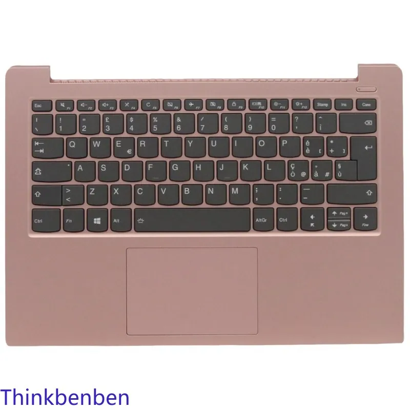 

IT Italian Sand Pink Keyboard Upper Case Palmrest Shell Cover For Lenovo Ideapad S340 14 14IWL 14API 14IIL 14IML 5CB0S18567