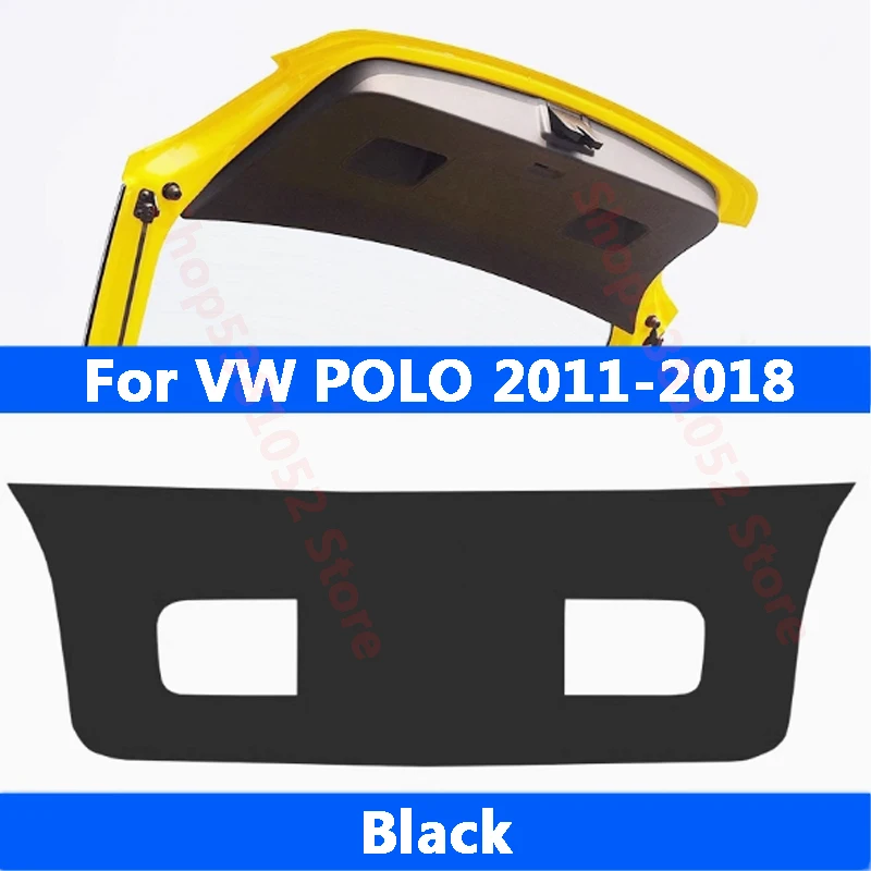 

For VW Polo / POLO Plus 2011-2018 2019-2024 Car Rear Trunk Tailgate Protection Pad Trunk PU Leather Anti-dirty Pad Accessories
