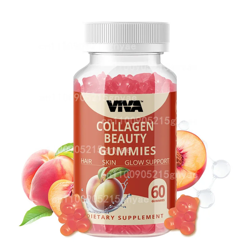

Women's Collagen Peptide Gummies Contain Biotin, Suitable for Hair, Skin, Nails, Bone Health, and Joint Support, Non GMO