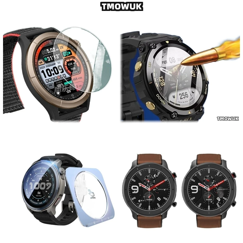 

For Amazfit GTR Cheetah Pro Active Edge Balance 2 Falcon - Tempered Glass, 9H Hard, Anti - Scratch, HD Screen Protector
