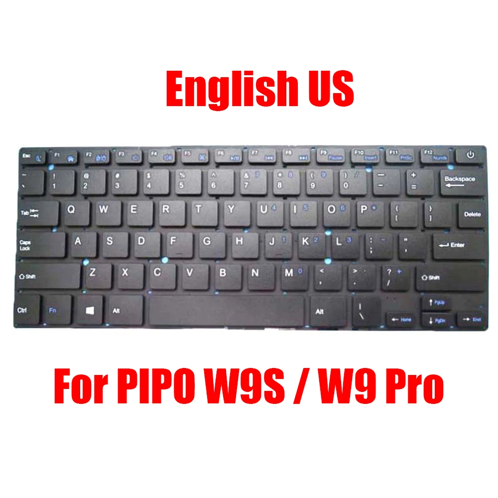 

Laptop Keyboard For PIPO W9S / W9 Pro English US Black Without Frame New