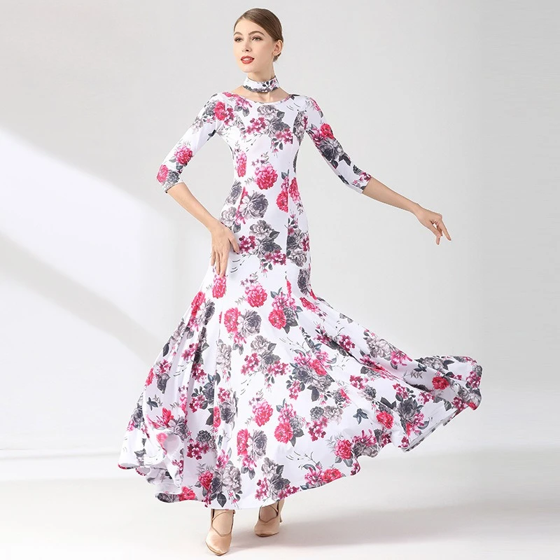 ที่กําหนดเองผู้ใหญ่โมเดิร์นเต้นรํากระโปรง S9075 มาตรฐานแห่งชาติเสื้อผ้าเต้นรําละตินฝึกชุด