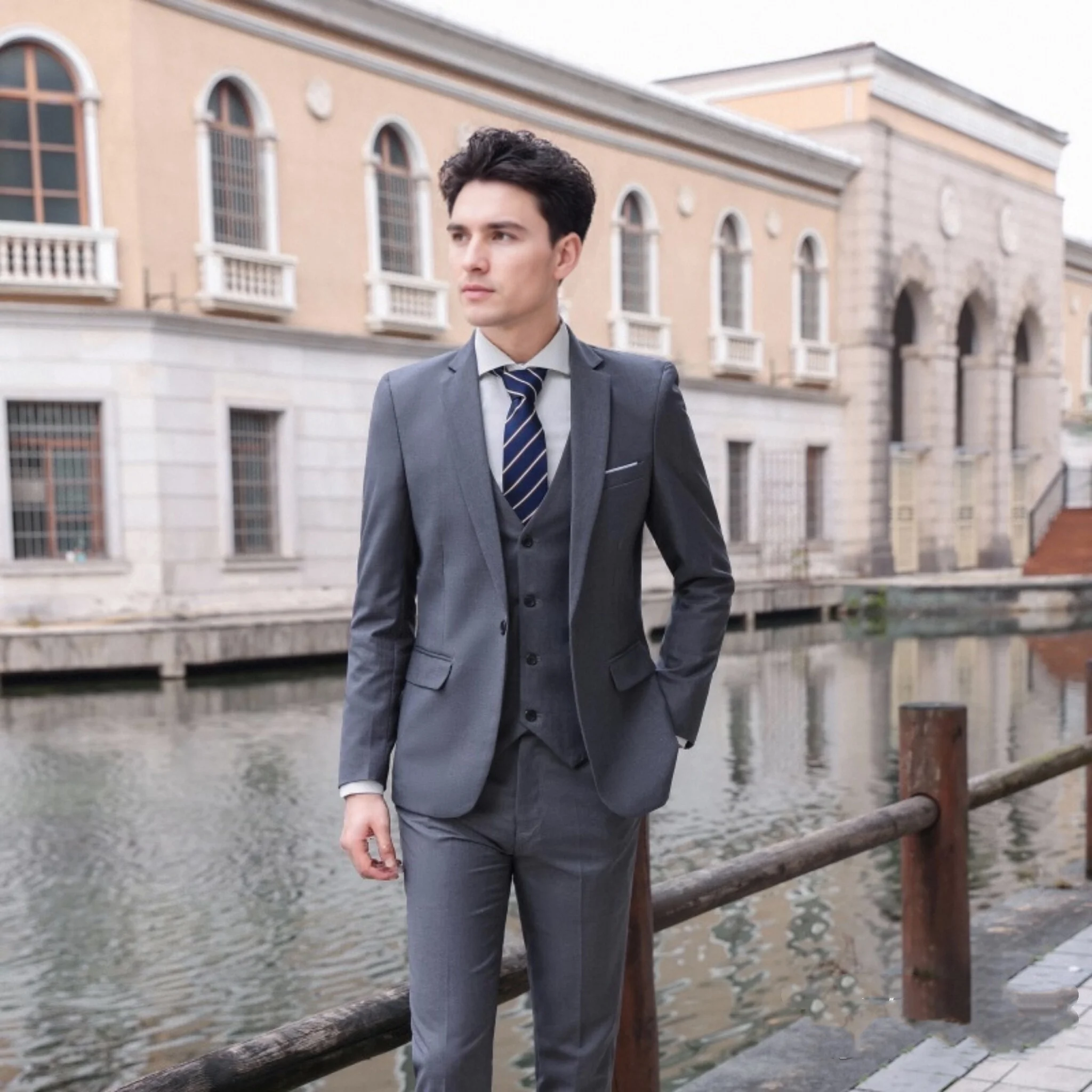Luxe driedelige trouwpakset: b - High End Men'S Formal Wear recensie en prijs