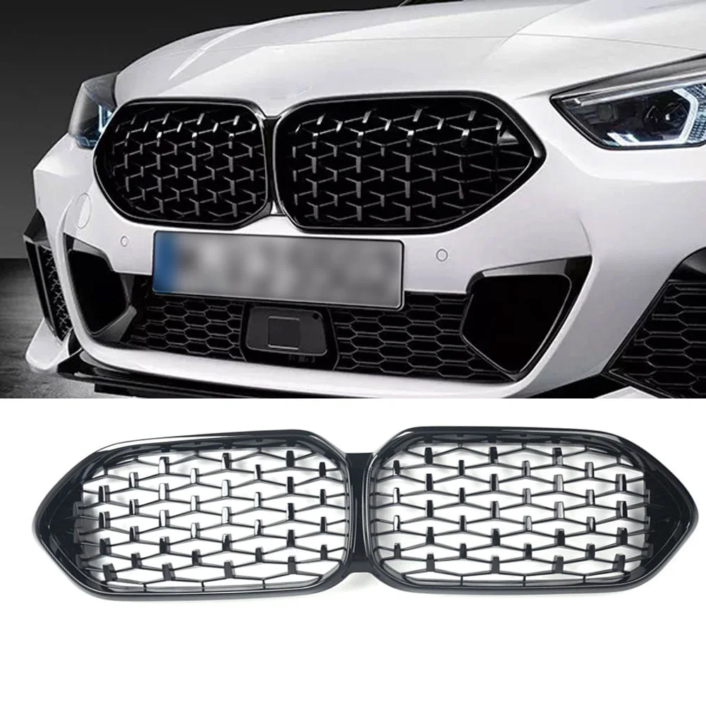 

Car Front Bumper Grille Replacement Kidney Grille Compatible For 2 Series F44 2020-2023 Front Bumper Splitter Lip Spoiler