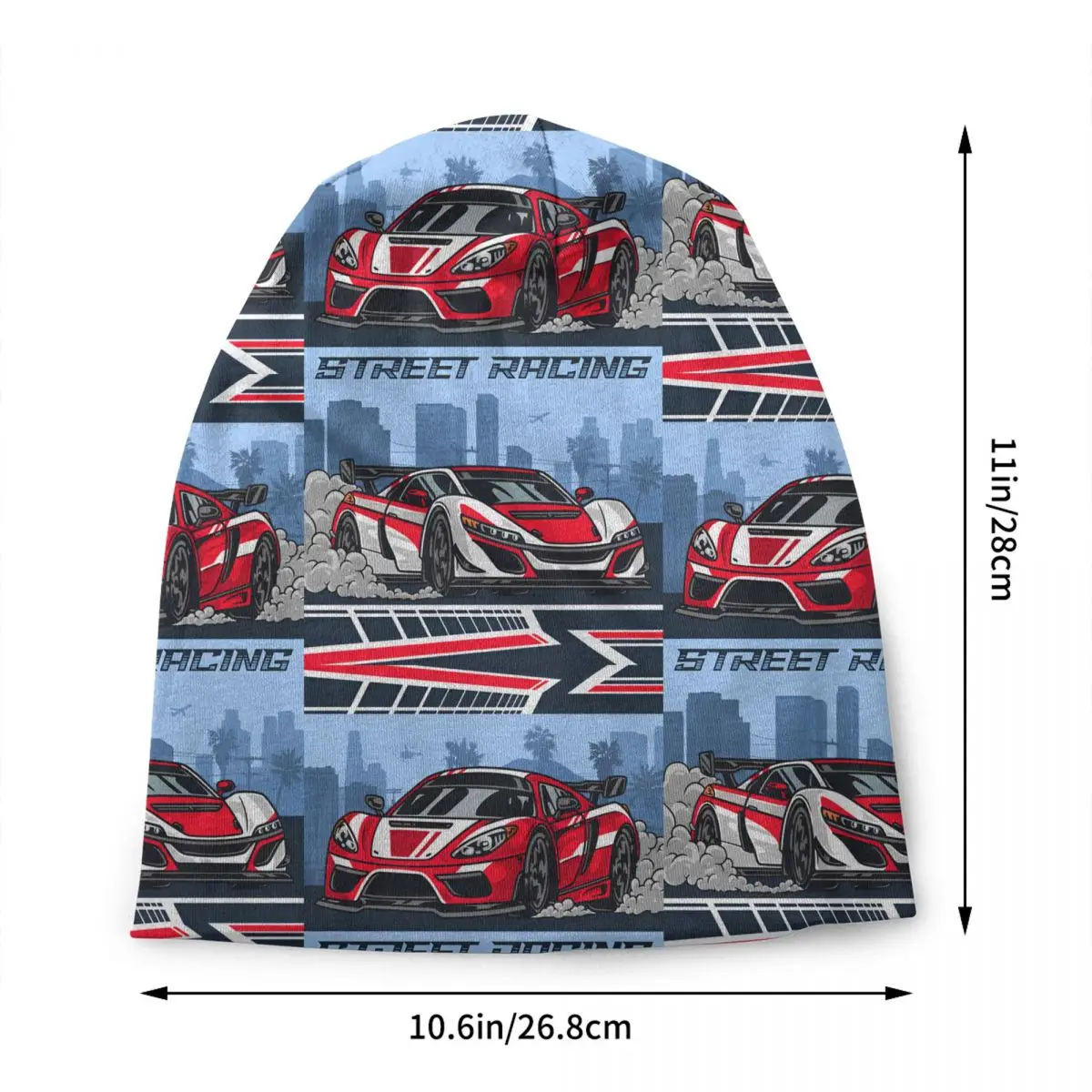 Custom Motor Racing Ignites Passion Fully Skullies Beanies Caps Men Women Streetwear Winter Warm Knit Hat Adult Bonnet Hats