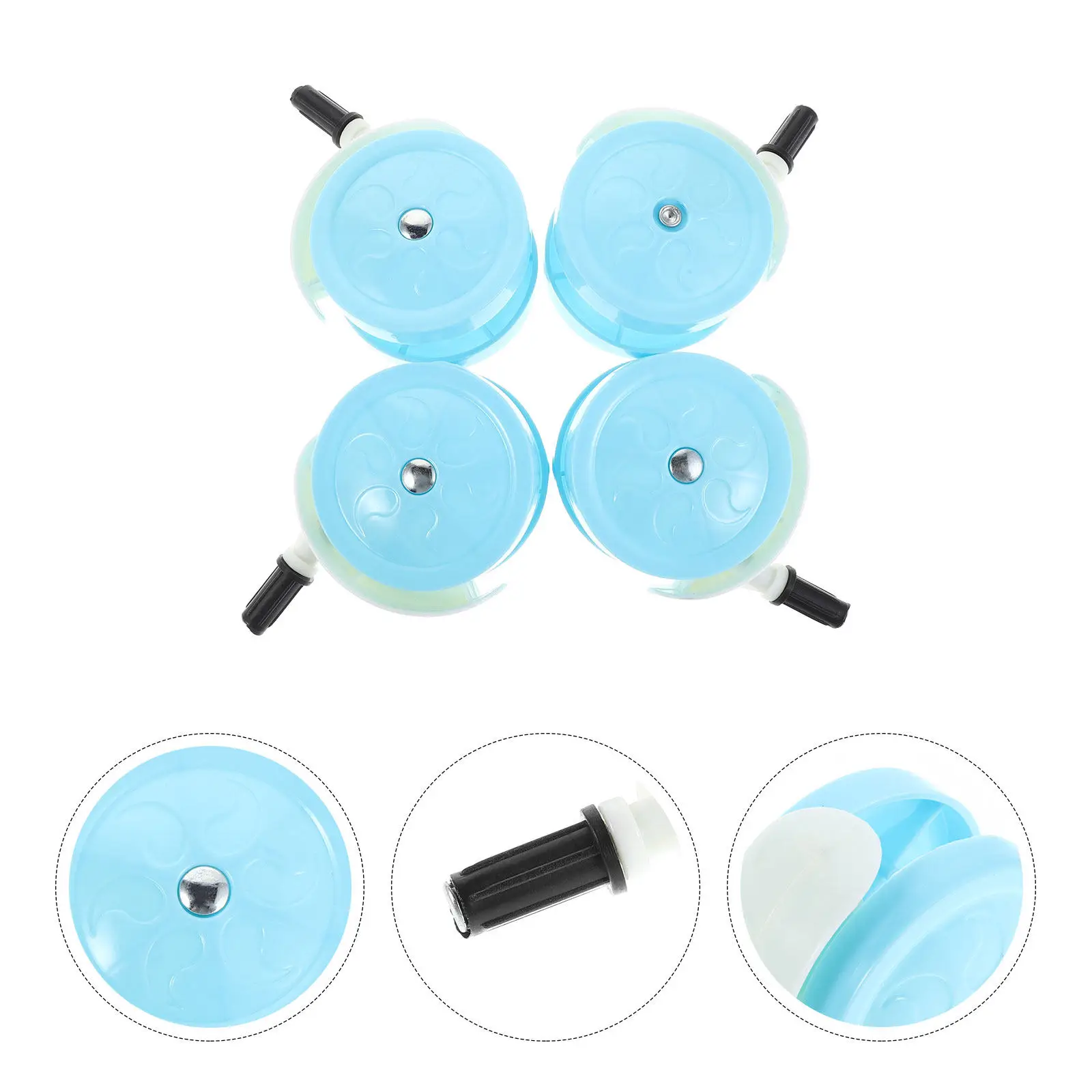 4Pcs Baby Walker Wheels Replacement Casters Easy Install Universal Stroller Wheel Accessories Smooth Swivel Noise