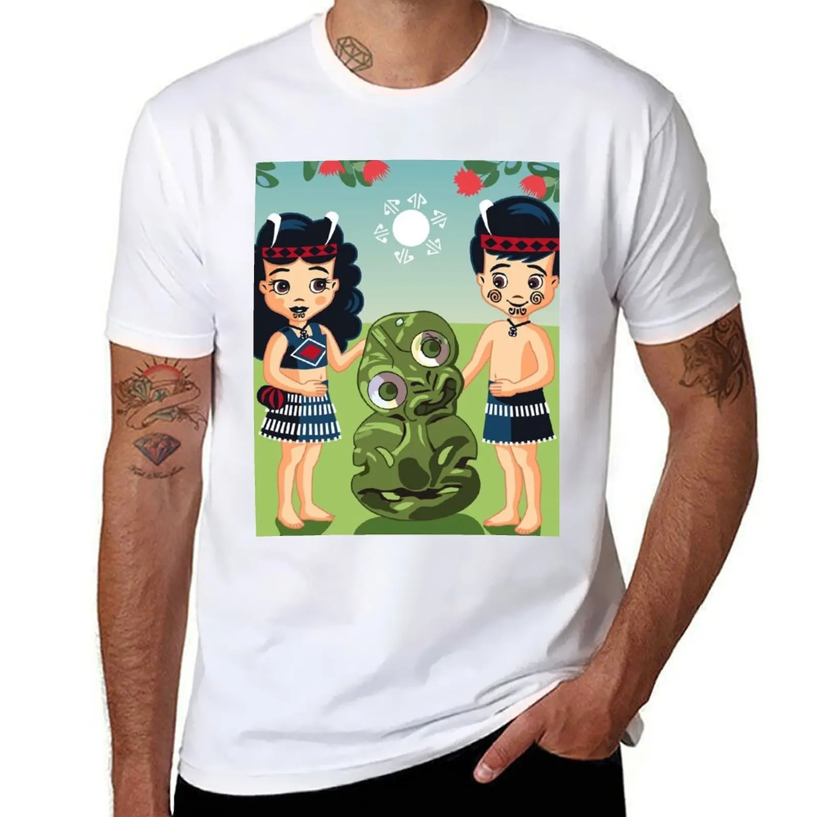 

Poi, Haka and Friendly Tiki T-Shirt t shirts for man pack cotton funny t shirts cotton t shirts for man cotton funny T-Shirt