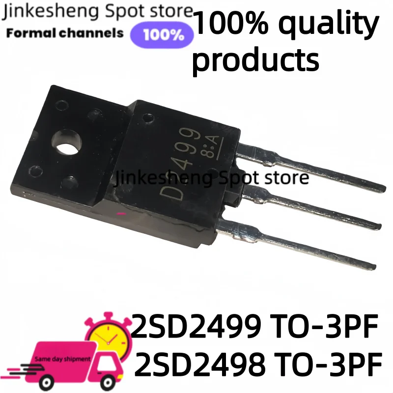 10-30PCS 2SD2498 2SD2499 Transistor de Potencia NPN, 6A 1500V, Paquete TO-3PF, Deflexión Horizontal de TV a Color