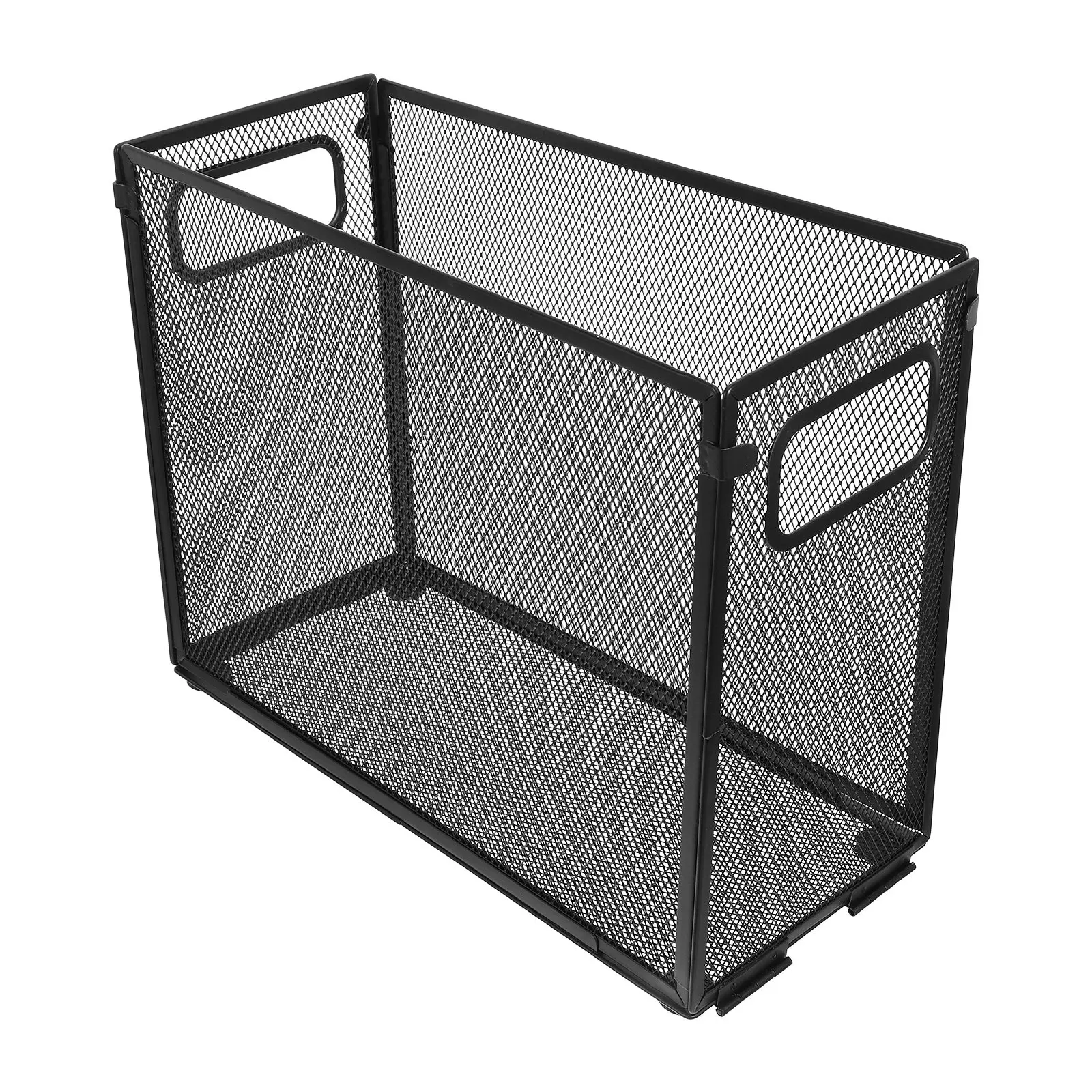 Metal Collapsible File Organizer Multi Layer Detachable Foldable File Holder Rack Office Desktop Document Storage Basket