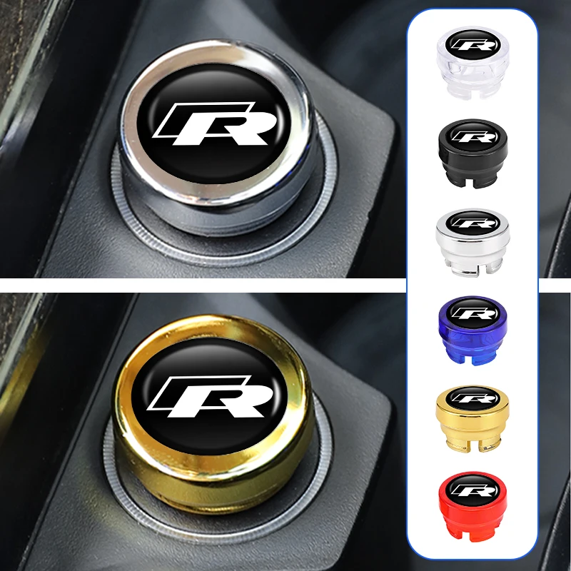 vw golf cigarette lighter cover Car Interior Cigarette Lighter Cover DustProof Cap For VW R GTI Polo Golf  Passat Scirocco Tiguan Jetta T-ROC Touareg Touran CC