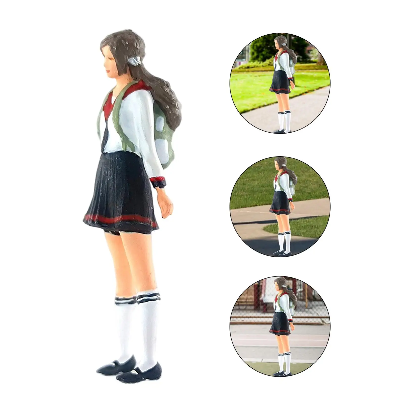 1/64 Hand Painted Characters Miniature Tiny PVC Construction Table Layout Diorama Kids Toys