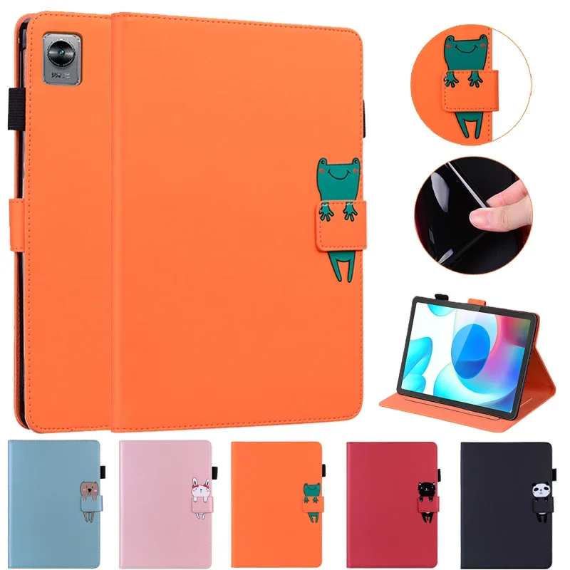 Case for Realme Pad Mini Funda 8.7 Cute Cat Panda Painted Soft TPU Magnetic Tablet Cover for Realme Pad Tablet 10.4 10 4 inch