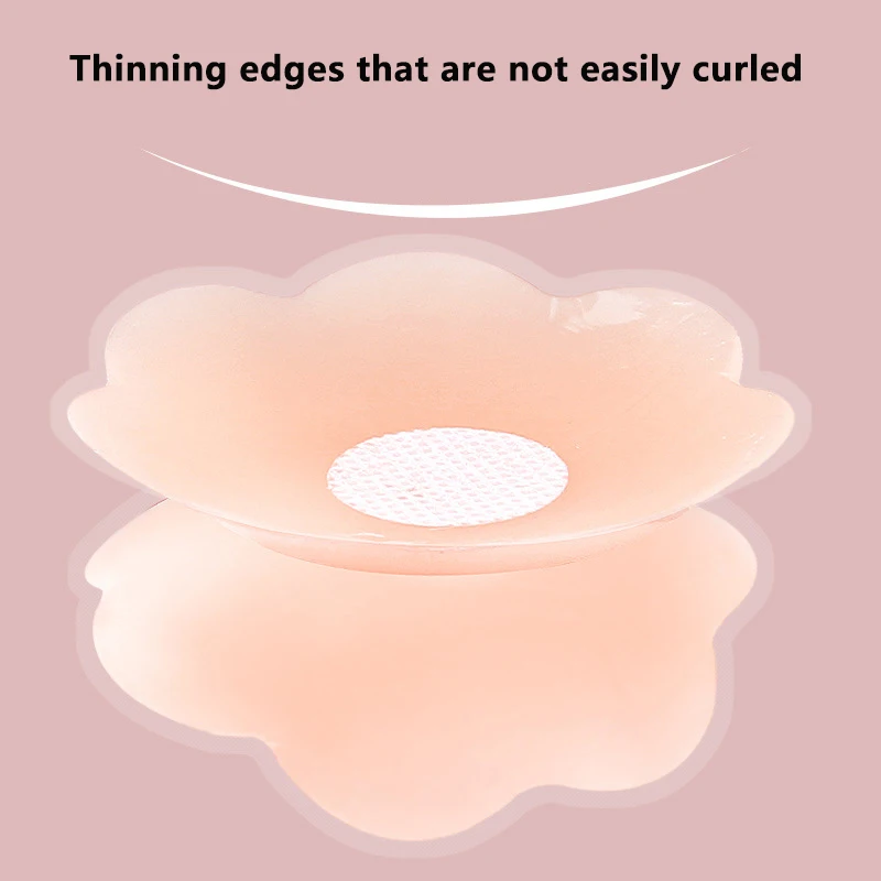1 Paar wiederverwendbare Frauen Brust Blütenblätter Lift Nippel Abdeckung unsichtbarer Klebstoff trägerlos rückenfrei Stick On BH Silikon Brust Aufkleber