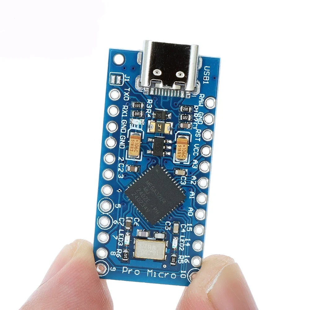 Substituição de Chip Original para Arduino Pro Mini, ATmega32U4, 2 pinos de linha, Leonardo UNO R3, ATmega328, 5V, 16MHz