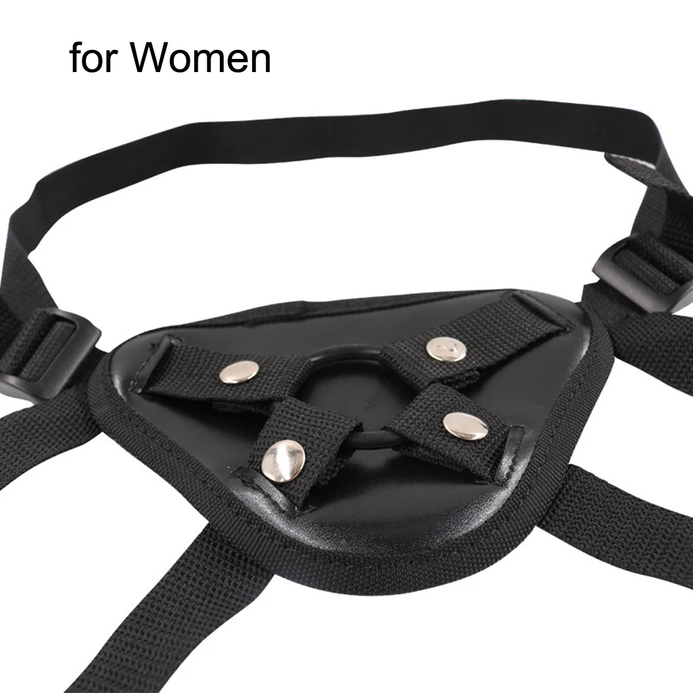 Wearable Strap-on Harness Compatible Suction Cup Dildo Adjustable Harness Sex Toy for Women Man Lesbian Female Play