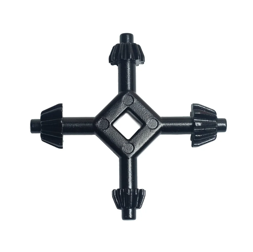 1/2/3/4/5Pcs Cross Wrench 4 in 1 Drills Chuck Key Star Wrench Chuck Key Spanner Ratchet Socket Ring DIY Projects Home Repairs