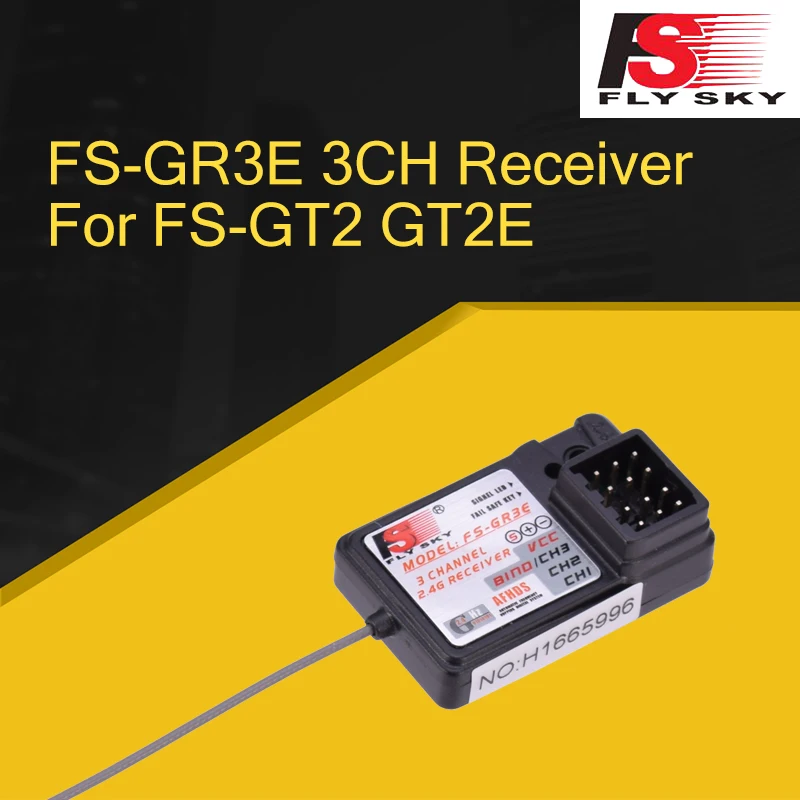 FLYSKY FS-GR3E GR3E Receiver for GT2 GT2E GT2F GT2G GT2B GT3B GT3C T6 CT6B Transmitter Remote Controller For RC Car Boat