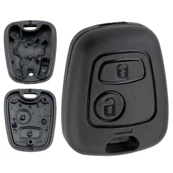 2 ปุ่มรถ REMOTE Key SHELL Case เปลี่ยนกุญแจสําหรับ Citroen C1 / C2 / C3 / C4 / XSARA Picasso 307 ใบมีด