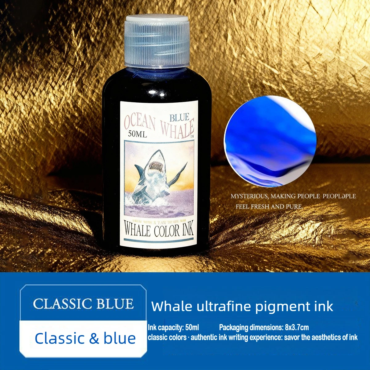 

Banmi Whale Series Fountain Pen Ink 50ml Smooth Writing Nano-grade Non-carbon for JINHAO Stationery Office School Supplies