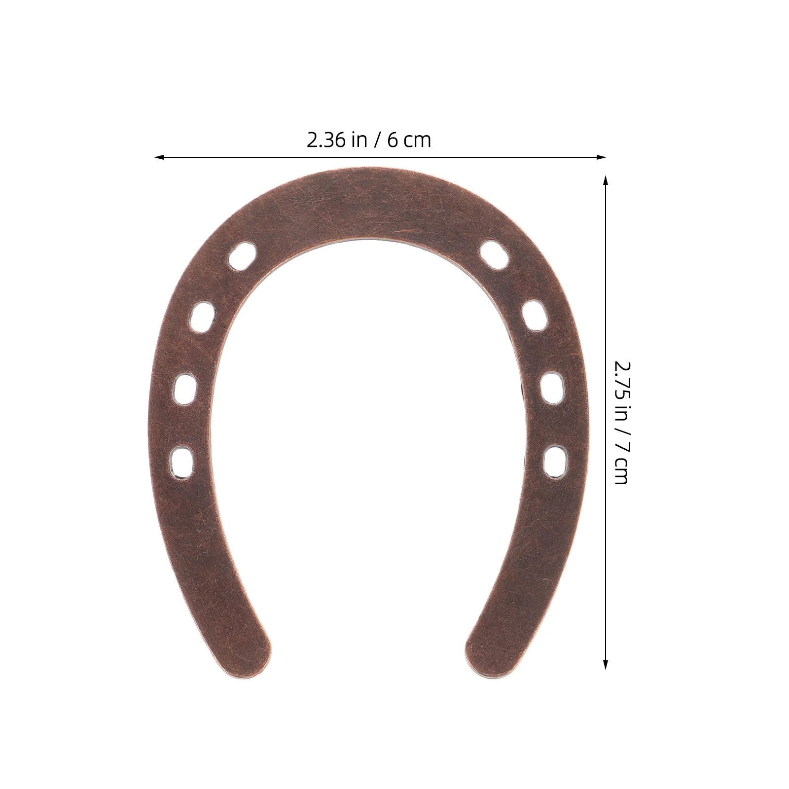 6 قطع معدنية حدوة الحصان شنقا ديكور الحديد جدار الفن خمر حزب الغربية ريفي محظوظ سحر