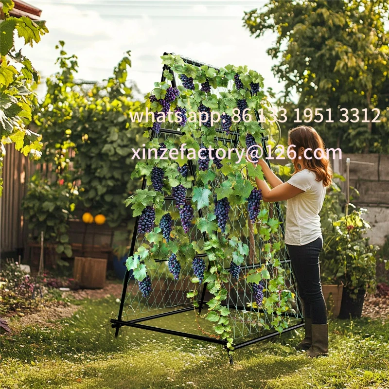 Customizable Cucumber Trellis for Garden Vegetable Trellis,U-Shaped Metal Garden Trellis Arch Plant Grow Support Frame for Climb