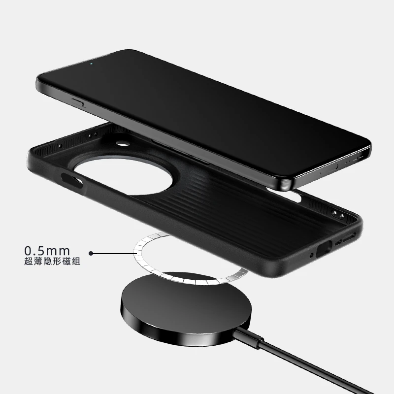 Magsafe Case For Oppo Find X8 Pro X8 Ultra Magnets Magnetic Wireless Charging Cover Slim Thin Striped Shell Shockproof Bumper