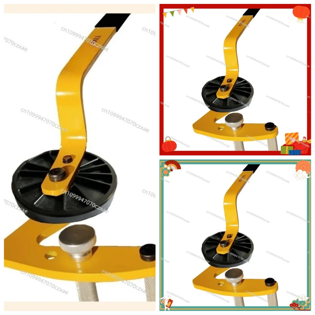 Heavy Duty Deck Board Straightening Tool Metal Decking Plank Alignment Clamp for Wood Composite Patio Deck Installation