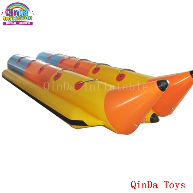 

Double Tubes Inflatable Flying Banana Boat With 10 Seats,Free Air Pump Inflatable Floating Banana Boat